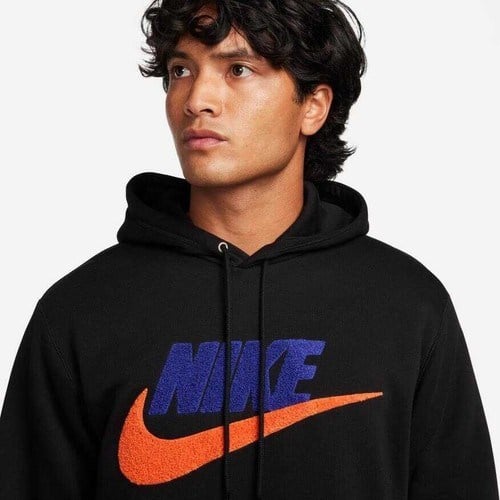 Nike FN3104 010 Nike Club Po Futura Erkek Spor Sweatshirt