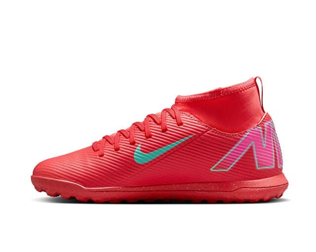 NIKE JR. MERCURIAL SUPERFLY 10 CLUB Genç Halı Saha Ayakkabısı FQ8313-800 Kırmızı