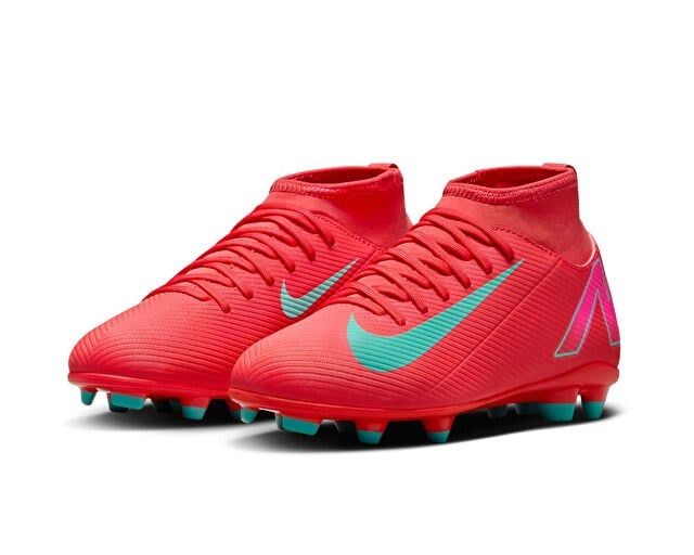 NIKE JR. MERCURIAL SUPERFLY 10 CLUB Genç Çim Zemin Kramponu FQ8318-800 Kırmızı