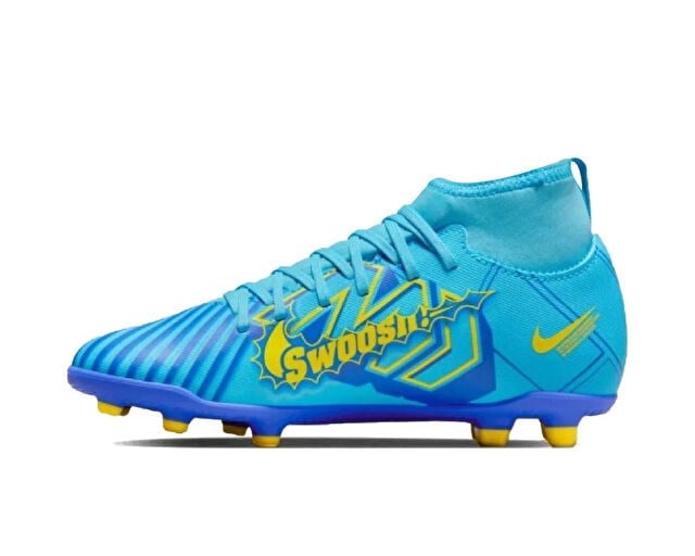 NIKE JR. MERCURIAL SUPERFLY 9 CLUB KM FG/MG Genç Çim Zemin Kramponu DO9789-400 Mavi