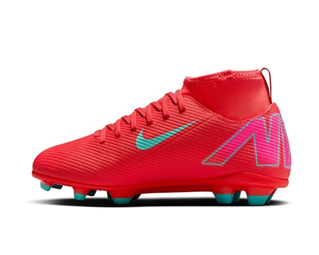 NIKE JR. MERCURIAL SUPERFLY 10 CLUB Genç Çim Zemin Kramponu FQ8318-800 Kırmızı