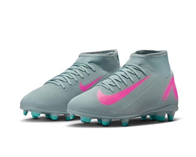 NIKE Jr. Mercurial Superfly 10 Club Fg/Mg Genç Çim Zemin Kramponu FQ8318-301 Mavi