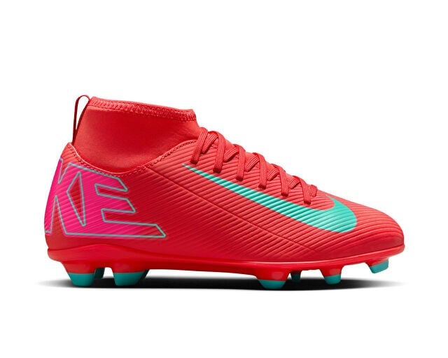 NIKE JR. MERCURIAL SUPERFLY 10 CLUB Genç Çim Zemin Kramponu FQ8318-800 Kırmızı