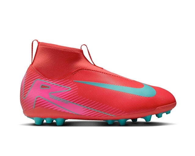NIKE JR. MERCURIAL SUPERFLY 10 ACADEMY Genç Çim Zemin Kramponu FQ8308-800 Kırmızı