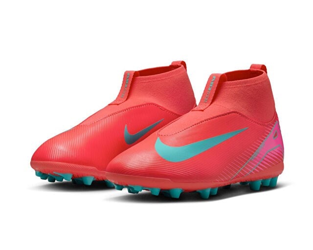 NIKE JR. MERCURIAL SUPERFLY 10 ACADEMY Genç Çim Zemin Kramponu FQ8308-800 Kırmızı