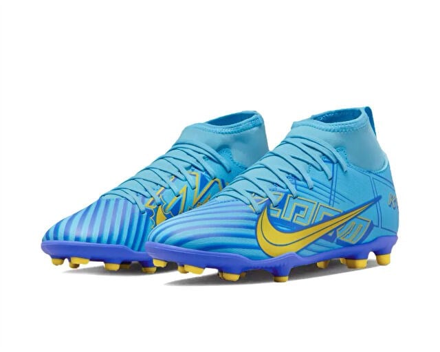 NIKE JR. MERCURIAL SUPERFLY 9 CLUB KM FG/MG Genç Çim Zemin Kramponu DO9789-400 Mavi