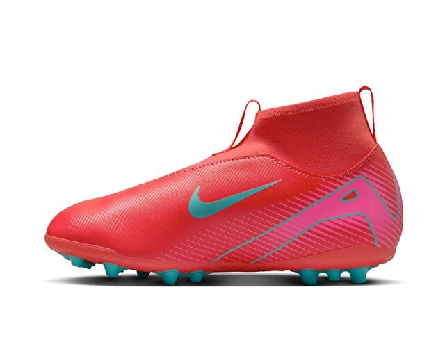 NIKE JR. MERCURIAL SUPERFLY 10 ACADEMY Genç Çim Zemin Kramponu FQ8308-800 Kırmızı