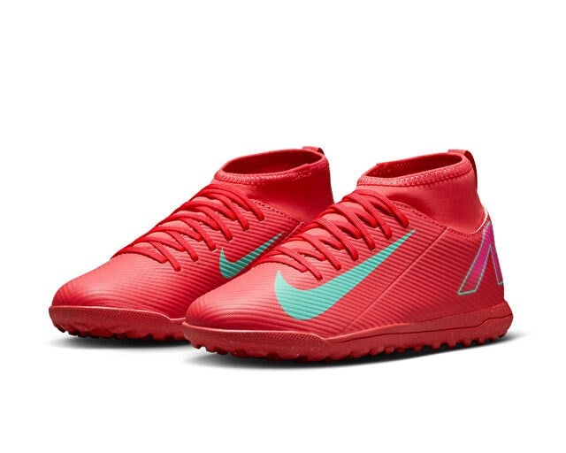NIKE JR. MERCURIAL SUPERFLY 10 CLUB Genç Halı Saha Ayakkabısı FQ8313-800 Kırmızı