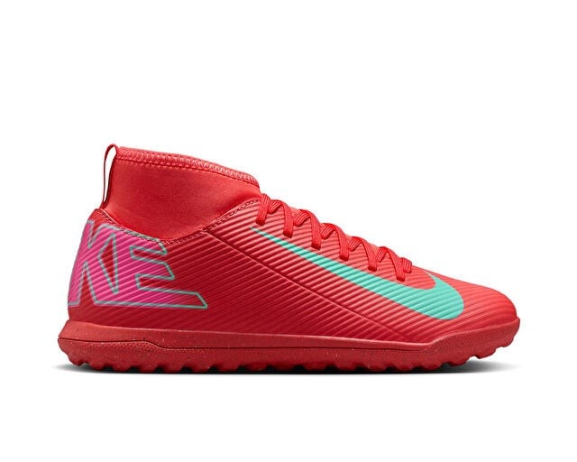 NIKE JR. MERCURIAL SUPERFLY 10 CLUB Genç Halı Saha Ayakkabısı FQ8313-800 Kırmızı