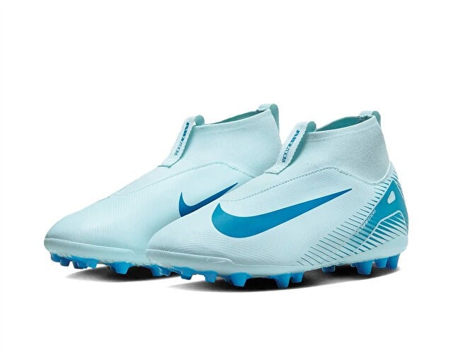 NIKE JR. MERCURIAL SUPERFLY 10 ACADEMY Genç Çim Zemin Kramponu FQ8308-400 Mavi