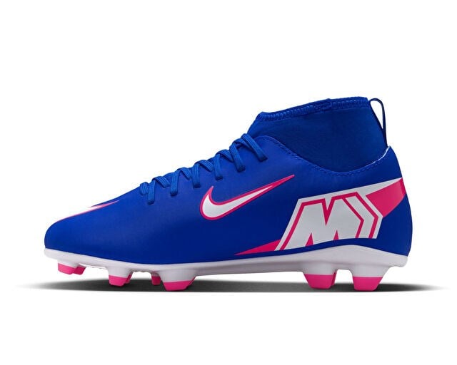 NIKE JR MERCURIAL SUPERFLY 10 CLUB FG/MG Genç Çoklu Çim Zemin Kramponu FQ8318-446 Mavi