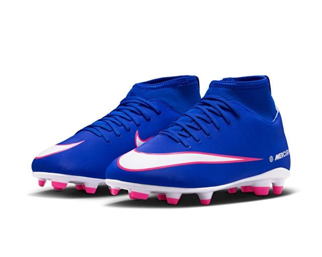 NIKE JR MERCURIAL SUPERFLY 10 CLUB FG/MG Genç Çoklu Çim Zemin Kramponu FQ8318-446 Mavi