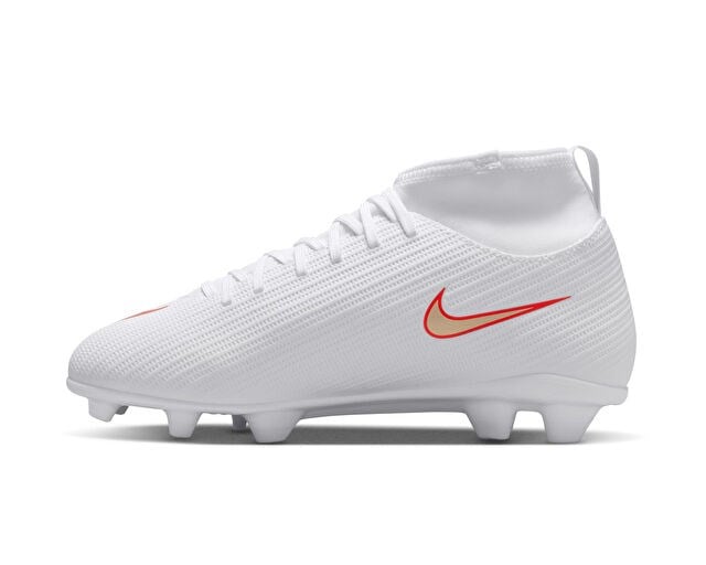 NIKE JR MERCURIAL SUPERFLY 11 CLUB FG/MG Genç Çoklu Çim Zemin Kramponu IO1552-100 Beyaz