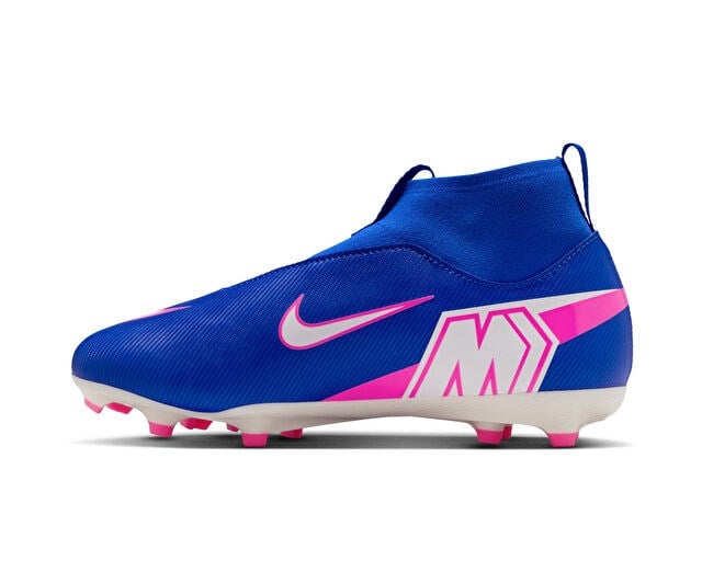 NIKE JR MERCURIAL ZOOM SUPERFLY 10 ACAD FGMG Genç Çoklu Çim Zemin Kramponu FQ8304-446 Mavi