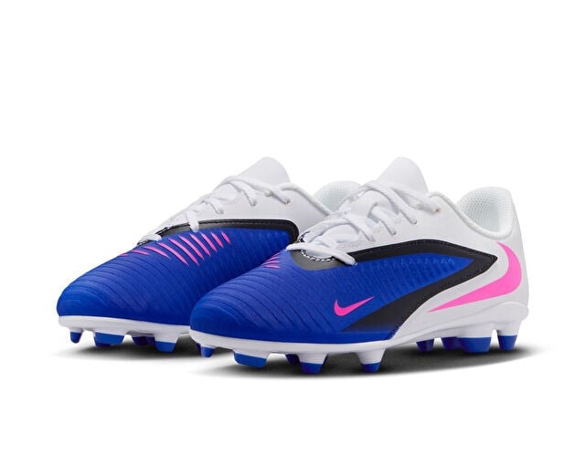 NIKE JR PHANTOM 6 LOW CLUB FG/MG Genç Çoklu Çim Zemin Kramponu HM9202-446 Mavi