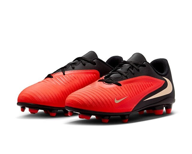 NIKE JR PHANTOM 6 LOW CLUB FG/MG Genç Çoklu Çim Zemin Kramponu HM9202-600 Kırmızı