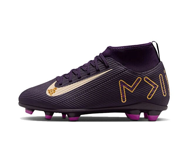 NIKE JR SUPERFLY 10 CLUB KM FG/MG Genç Çim Zemin Kramponu HF6283-500 Mor