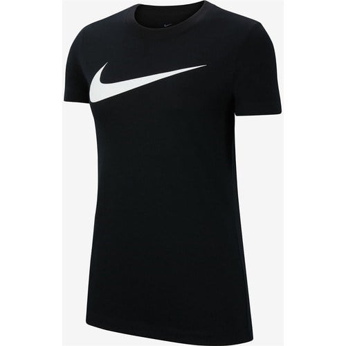 Nike Kadın T-Shirt Dri-Fit Park Günlük Kullanım için Rahat Kesim Siyah Renkli Tasarım CW6967-010