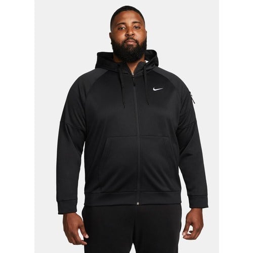 Nike Kapüşonlu Baskılı Erkek Sweatshirt Siyah Gri Gümüş Düz Desenli M Beden