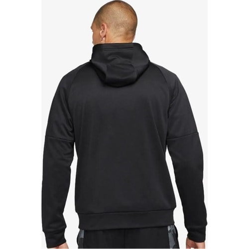 Nike Kapüşonlu Baskılı Erkek Sweatshirt Siyah Gri Gümüş Düz Desenli M Beden