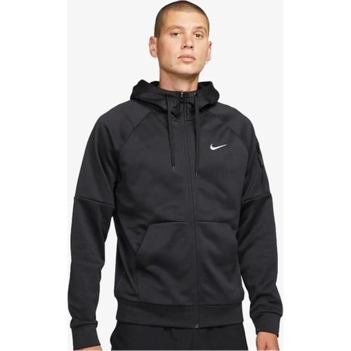 Nike Kapüşonlu Baskılı Erkek Sweatshirt Siyah Gri Gümüş Düz Desenli M Beden