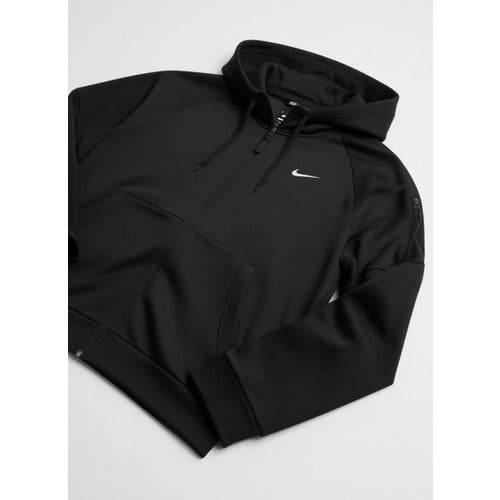 Nike Kapüşonlu Baskılı Erkek Sweatshirt Siyah Gri Gümüş Düz Desenli M Beden