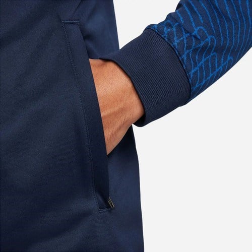 Nike M Dri-Fıt Strıke23 Hooded Track Jacket Knit Dr2571-451 Lacivert Erkek Eşofman Üstü
