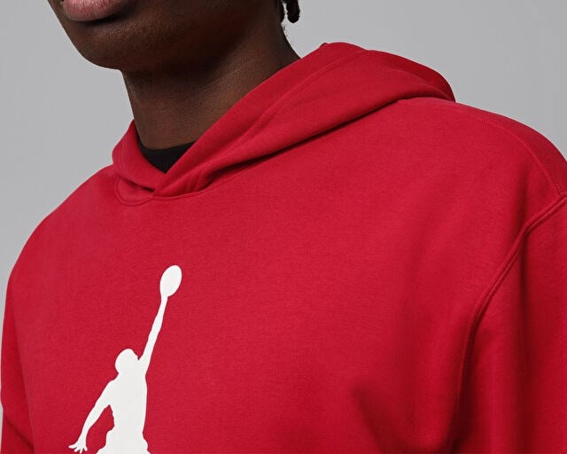 NIKE M JORDAN JUMPMAN FLC HBR PO 2 Erkek Günlük Sweatshirt IR0561-687 Kırmızı