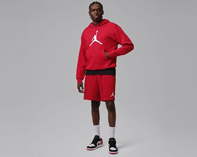 NIKE M JORDAN JUMPMAN FLC HBR PO 2 Erkek Günlük Sweatshirt IR0561-687 Kırmızı