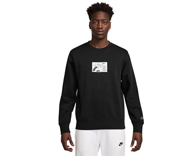 NIKE M NK CLUB BB CRW REISSUE Erkek Günlük Sweatshirt HV1244-010 Siyah
