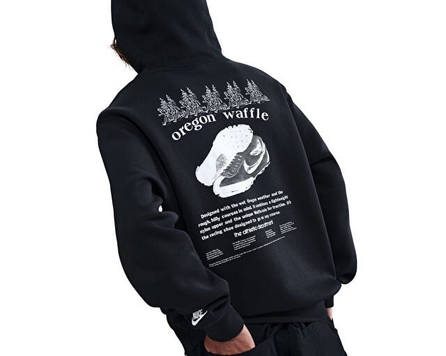 NIKE M NK CLUB BB HDY RUN REISSUE Erkek Günlük Sweatshirt HV1216-010 Siyah