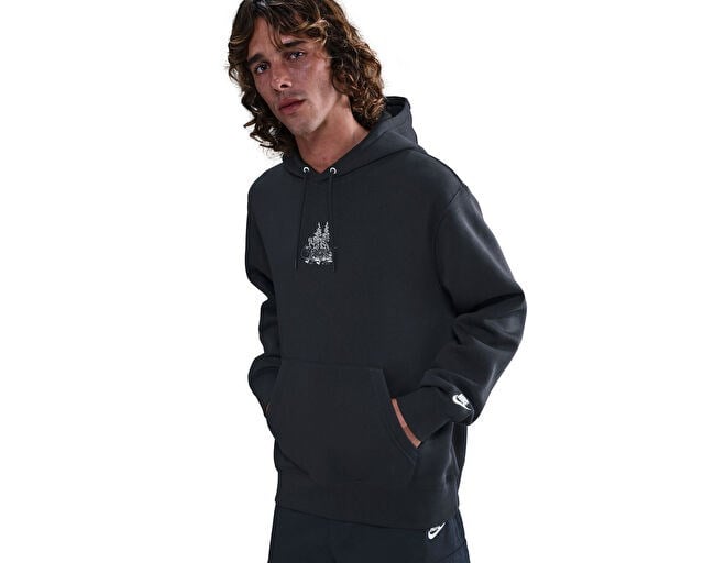 NIKE M NK CLUB BB HDY RUN REISSUE Erkek Günlük Sweatshirt HV1216-010 Siyah
