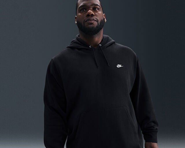 NIKE M NK CLUB BB PO HOODIE Erkek Günlük Sweatshirts FN3859-010 Siyah