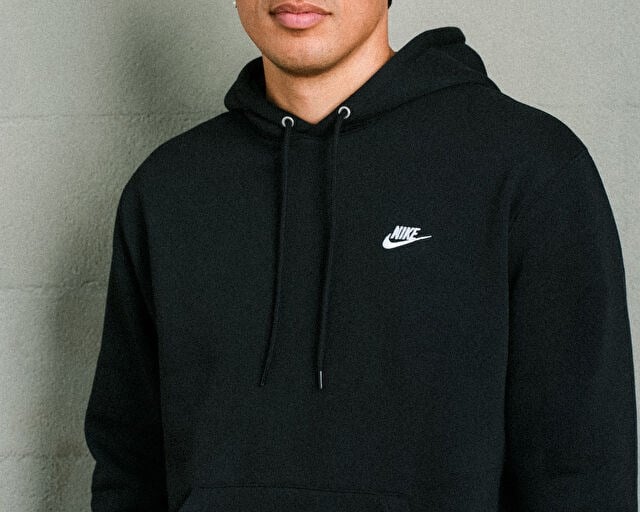NIKE M NK CLUB BB PO HOODIE Erkek Günlük Sweatshirts FN3859-010 Siyah