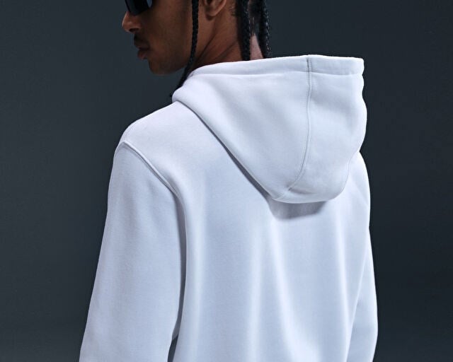 NIKE M NK CLUB BB PO HOODIE Erkek Günlük Sweatshirts FN3859-100 Beyaz