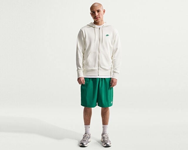 NIKE M NK CLUB FT FZ HDY FUTBOL Erkek Günlük Ceket IF0676-133 Beyaz