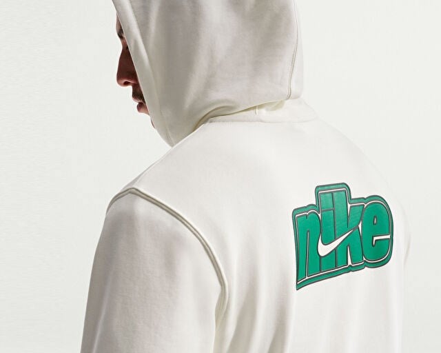NIKE M NK CLUB FT FZ HDY FUTBOL Erkek Günlük Ceket IF0676-133 Beyaz