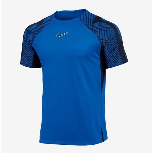 Nike M Nk Df Strk Ss Top K DH8698-463 Mavi Erkek Antrenman Tişörtü