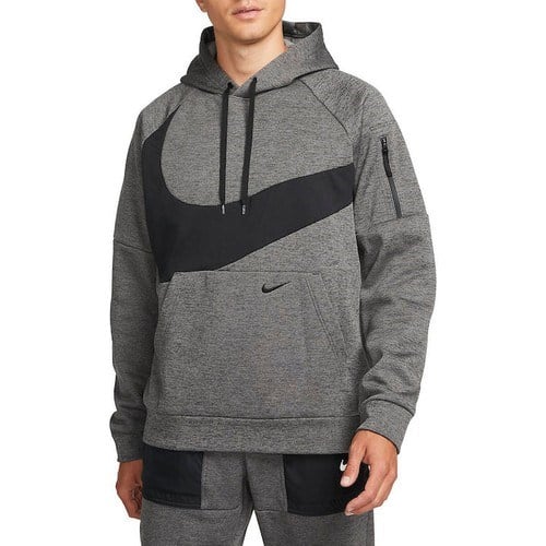 Nike M Nk Tf Hd Po Swoosh Gri Erkek Sweatshirt