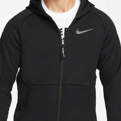 Nike M Np Tf Thrma Sphr Jkt Hd Fz Siyah Erkek Sweatshirt