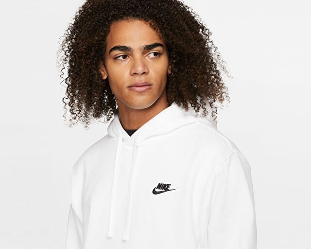 NIKE M NSW CLUB HOODIE PO BB Erkek Günlük Sweatshirts BV2654-100 Beyaz