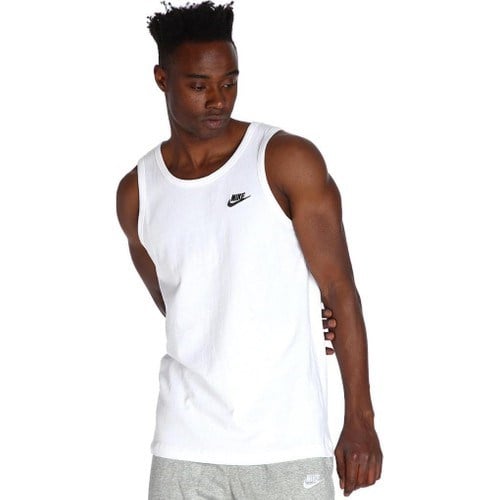 Nike M Nsw Club - Tank Erkek Beyaz Günlük Stil Atlet BQ1260-100