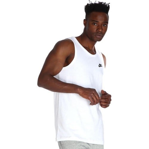 Nike M Nsw Club - Tank Erkek Beyaz Günlük Stil Atlet BQ1260-100
