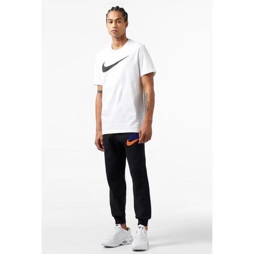Nike M Nsw Tee Icon Swoosh Beyaz Erkek Tişört Yumuşak Pamuklu Kumaş ile Günlük Kullanım İçin