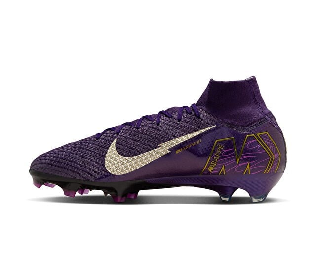 NIKE Mercurial ZM SUPERFLY 10 ELITE KM FG Erkek Çim Zemin Kramponu FQ8692-500 Mor