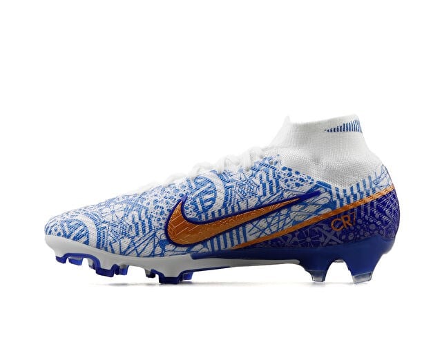 NIKE MERCURIAL ZOOM SUPERFLY 9 ELITE CR7 FG Erkek Çim Zemin Kramponu DQ5293-182 Beyaz