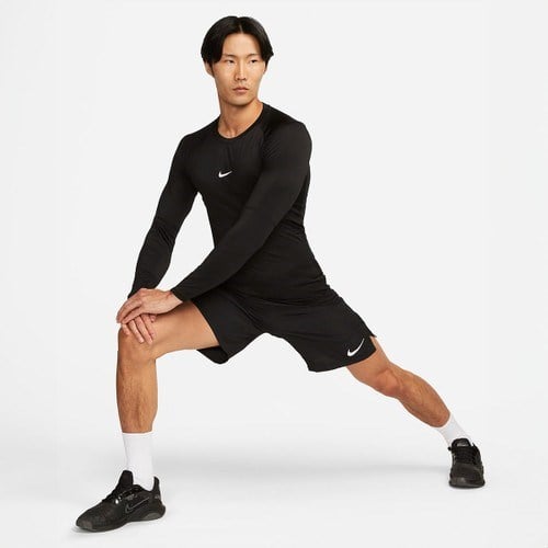 Nike Pro Erkek Siyah Yuvarlak Yaka Sweatshirt