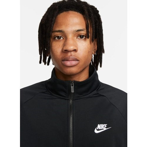 Nike Siyah - Gri - Gümüş Erkek Dik Yaka Regular Fit Eşofman Takımı FB7351-010 M Nk Club Pk Trk Suıt