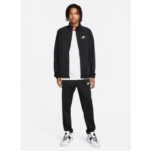 Nike Siyah - Gri - Gümüş Erkek Dik Yaka Regular Fit Eşofman Takımı FB7351-010 M Nk Club Pk Trk Suıt