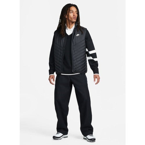 Nike Siyah - Gri - Gümüş Erkek Dik Yaka Regular Fit Yelek FB8201-011 M Nk Tf Wr Mıdweıght Ves